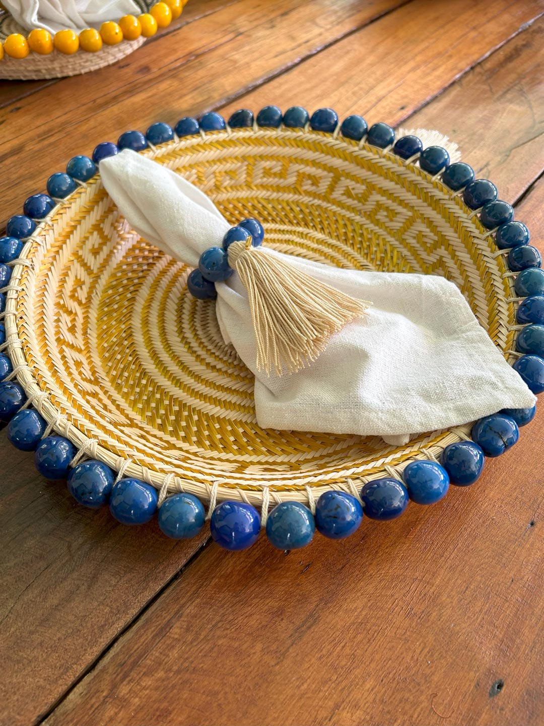 Set de 4 servilleteros de Taguas Azul