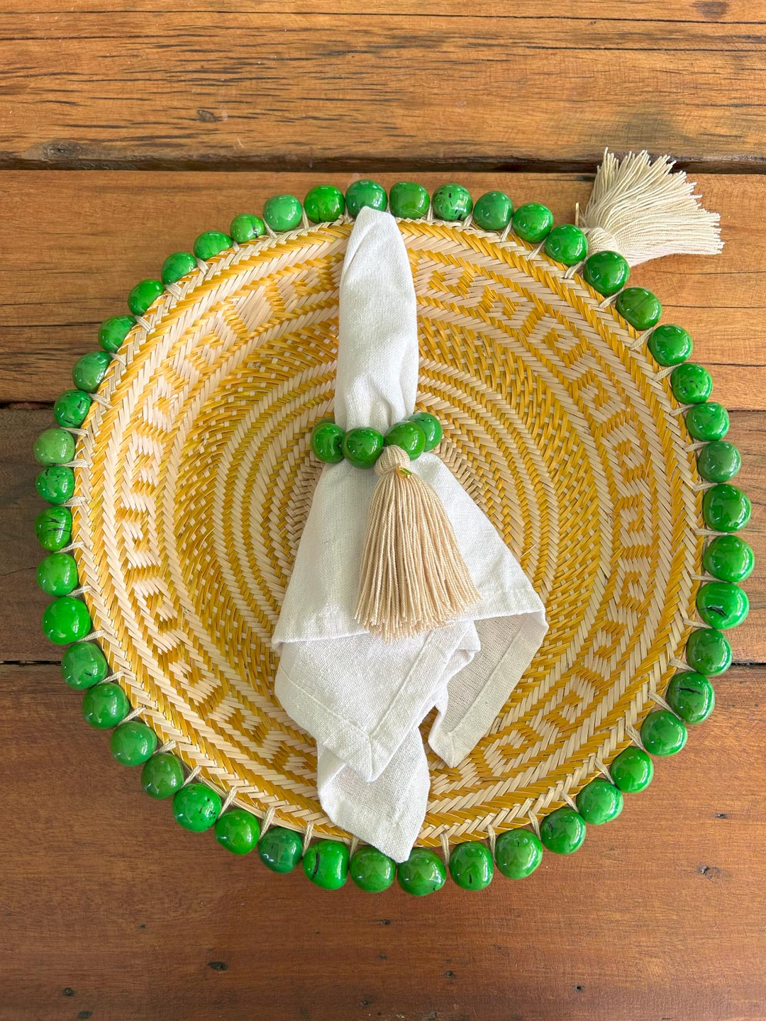 Set de 4 servilleteros de Taguas Verde